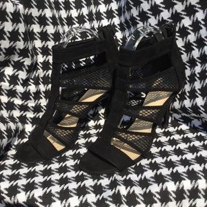Nine West Mesh Caged Heels